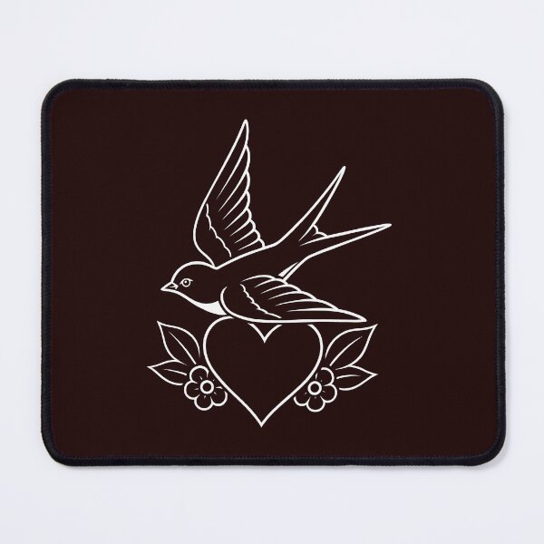 Item preview, Swallow Heart Tattoo Line Art designed and sold by ArtPer-design.