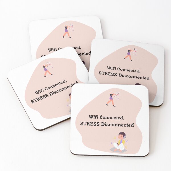 Item preview, Wifi Connected Stress Disconnected | Relaxing Funny Internet Quote designed and sold by Pandey14.