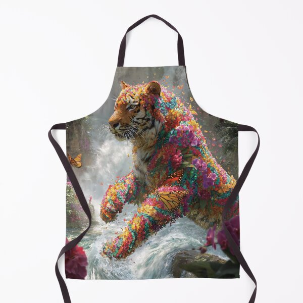 Item preview, Tigre Floral de Waterfall Fantasy designed and sold by Visual Foundry.