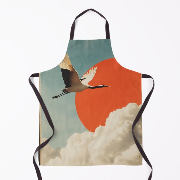 Item preview, Japanese Crane - Japandi Ukiyo e Painting designed and sold by KJNihonDesigner.