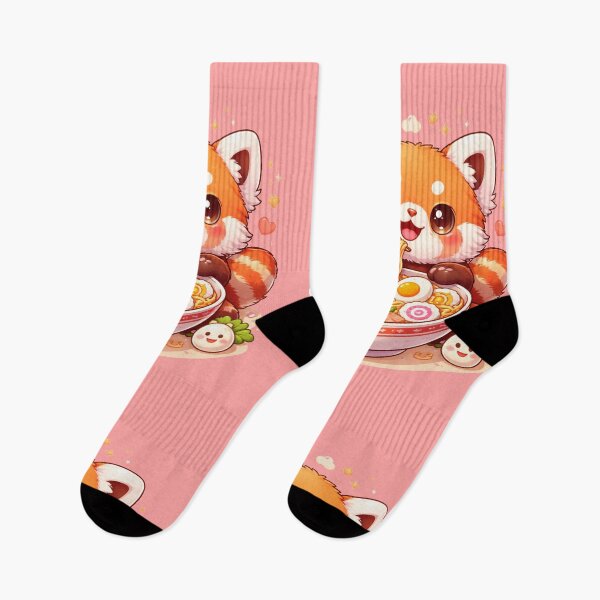 Item preview, Cute Red panda Eating Ramen Gift For Animals Lovers designed and sold by MiraAmiStudio.