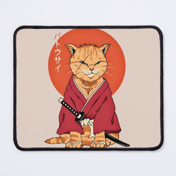 Item preview, Cute Samurai Cat Japanese Warrior designed and sold by Peac7e.