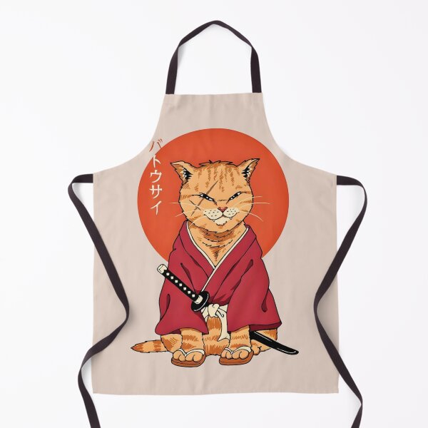 Item preview, Cute Samurai Cat Japanese Warrior designed and sold by Peac7e.