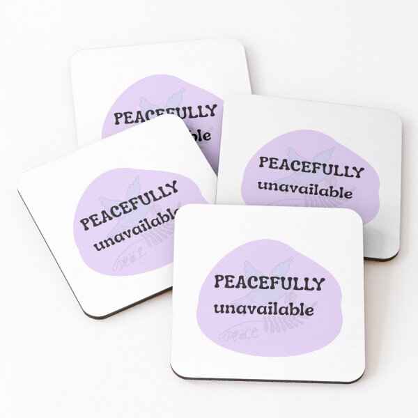 Item preview, Peacefully Unavailable | Protect Your Peace Aesthetic Quote designed and sold by Pandey14.