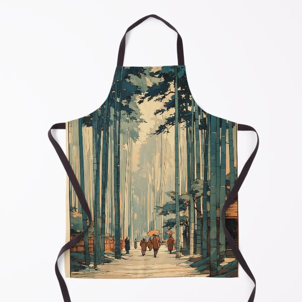 Item preview, Japanese Bamboo Forest - Japandi Ukiyo e Painting designed and sold by KJNihonDesigner.