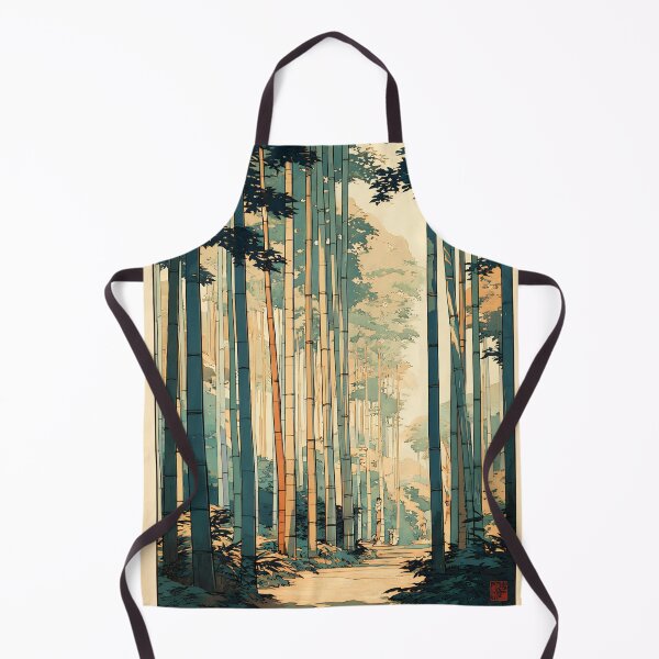 Item preview, Japanese Bamboo Forest - Japandi Ukiyo e Painting designed and sold by KJNihonDesigner.