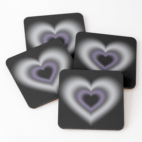 Item preview, Velvet static themed blurry hearts designed and sold by serenebookworm.