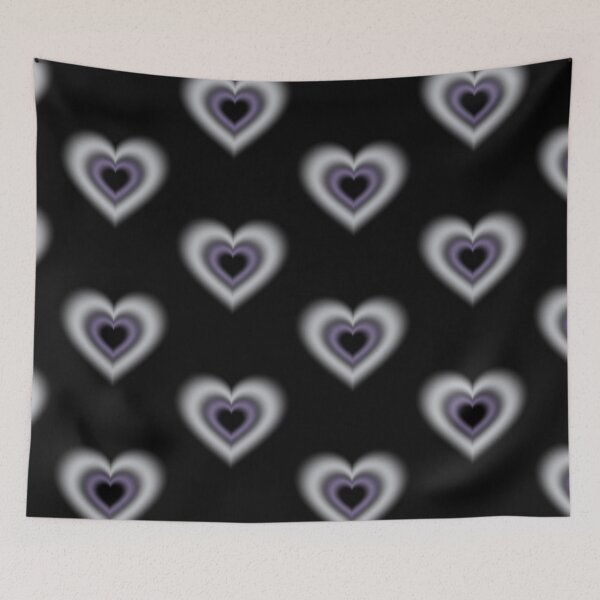 Item preview, Velvet static themed blurry hearts designed and sold by serenebookworm.