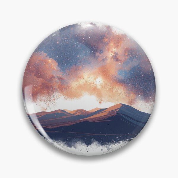 Item preview, Nebula Horizon with Dissolving Hills into Cosmic Dust designed and sold by catcurio.