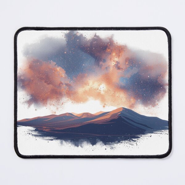 Item preview, Nebula Horizon with Dissolving Hills into Cosmic Dust designed and sold by catcurio.