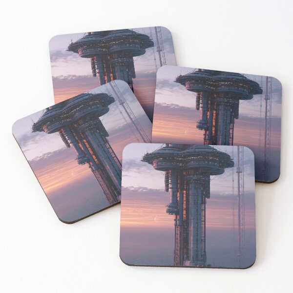 Item preview, Futuristic Tower At Twilight designed and sold by Visual Foundry.