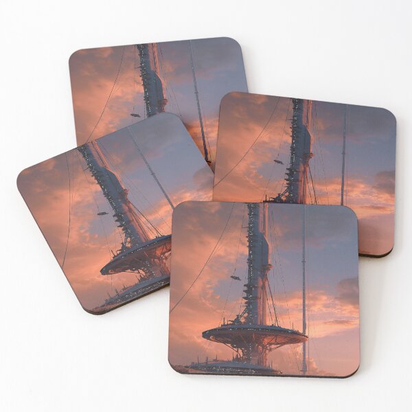Item preview, Futuristic Orbital Station Sunset designed and sold by Visual Foundry.