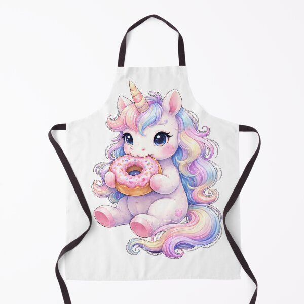 Item preview, Rainbow Unicorn Eating Donut Gift For Unicorn Lovers designed and sold by MiraAmiStudio.