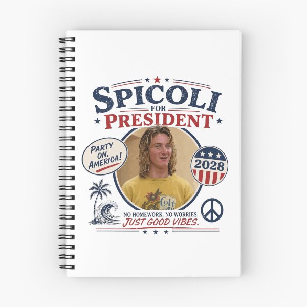 Item preview, Spicoli For President 2028 Vintage Retro Surf Movie Parody T-Shirt designed and sold by GhostDawgs.