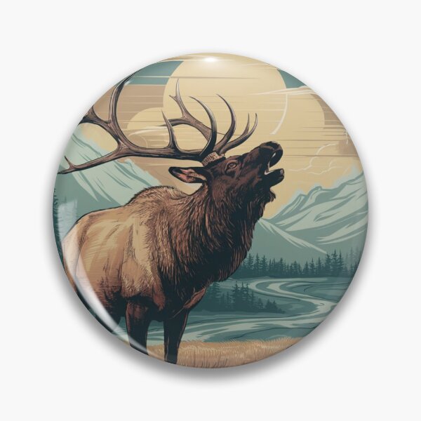 Item preview,  a massive bull elk bugling with head extended forward and slightly upward designed and sold by 123ks.