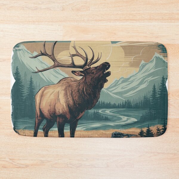 Item preview,  a massive bull elk bugling with head extended forward and slightly upward designed and sold by 123ks.