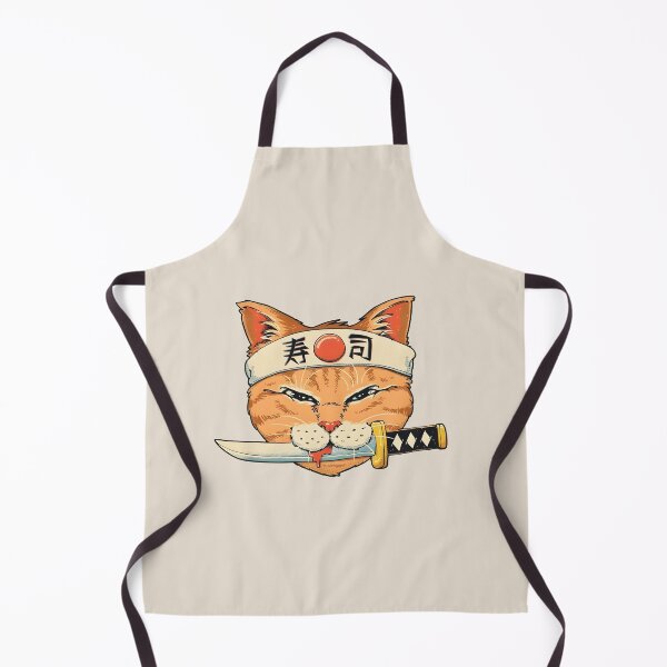 Item preview, Funny Sushi Samurai Cat Design designed and sold by Peac7e.