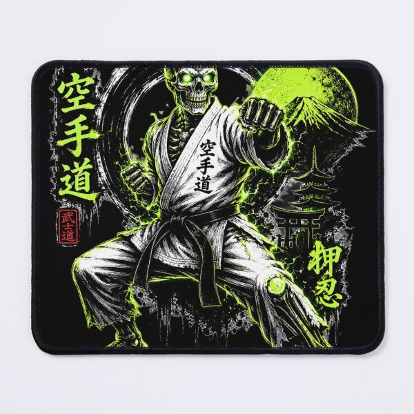 Item preview, Neon Karate Skeleton Black Belt Warrior  designed and sold by redsharkuk.