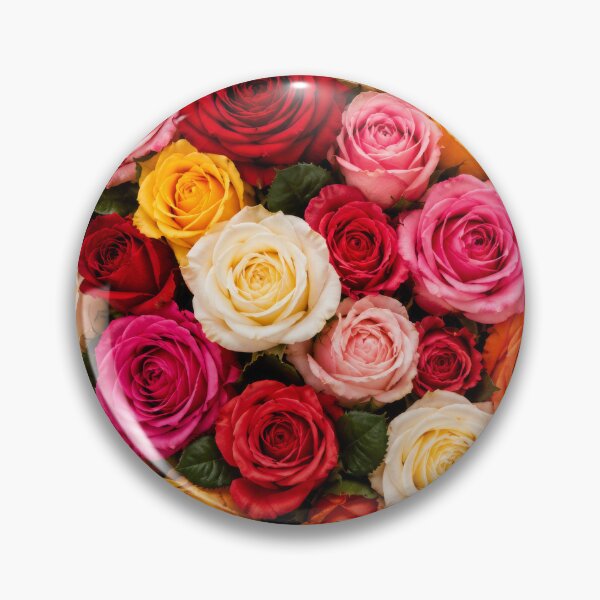 Item preview, Colourful Rose Floral Botanical Pattern Artwork designed and sold by ArtComixHaven.