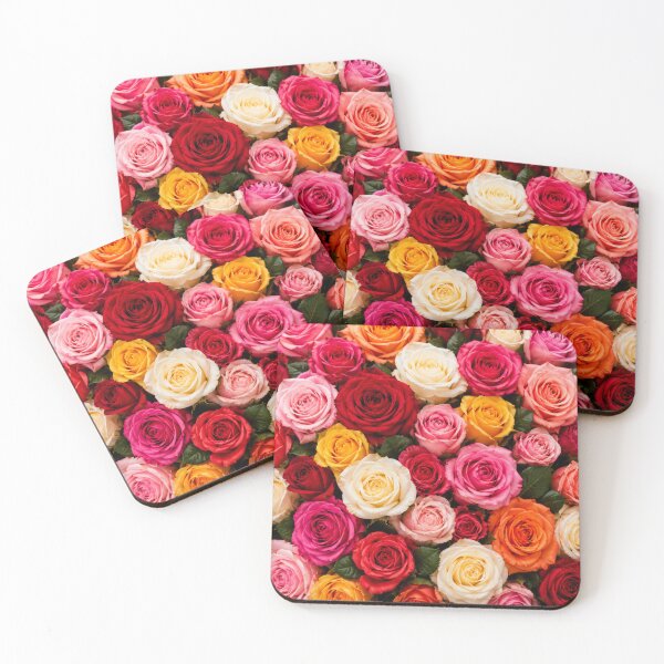 Item preview, Colourful Rose Floral Botanical Pattern Artwork designed and sold by ArtComixHaven.