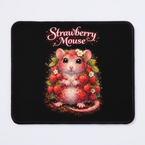 Item preview, Strawberry Mouse Gift For Animal Lovers designed and sold by MiraAmiStudio.