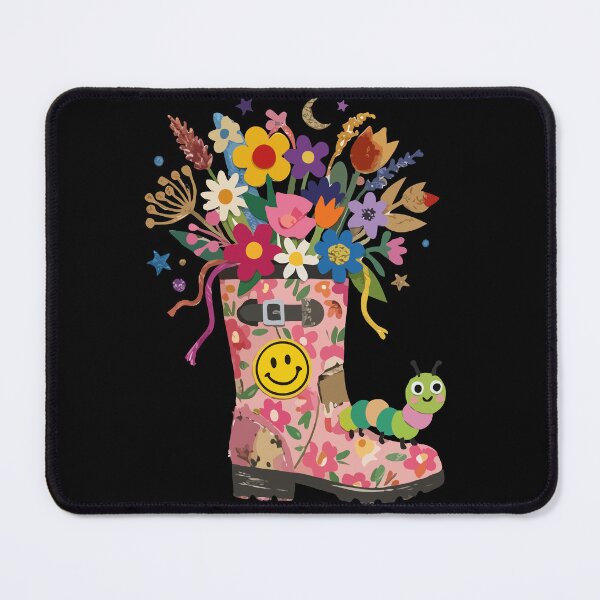 Item preview, Whimsical Floral Rainboot Garden designed and sold by Emegan Print Art.
