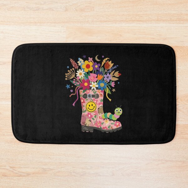 Item preview, Whimsical Floral Rainboot Garden designed and sold by Emegan Print Art.