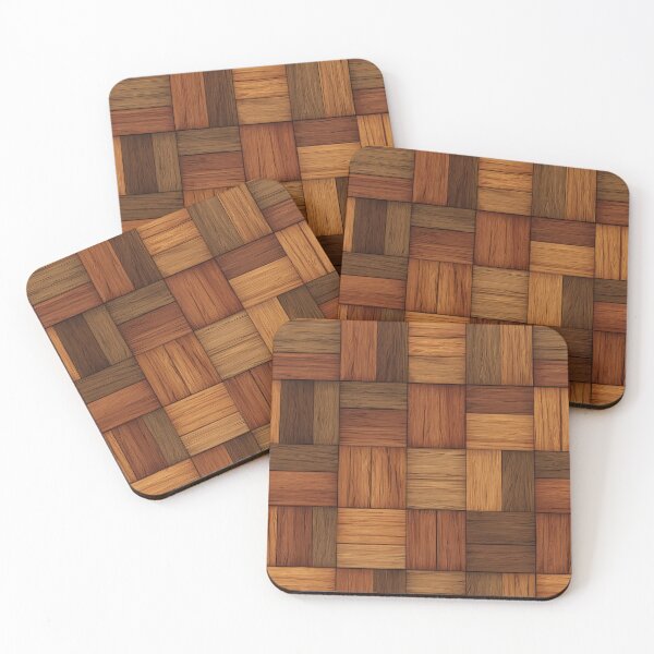 Item preview, Faux Wood Grain Parquet Pattern Rustic Look designed and sold by NicolasGlowArt.