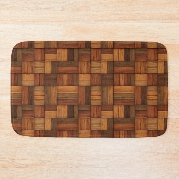 Item preview, Faux Wood Grain Parquet Pattern Rustic Look designed and sold by NicolasGlowArt.