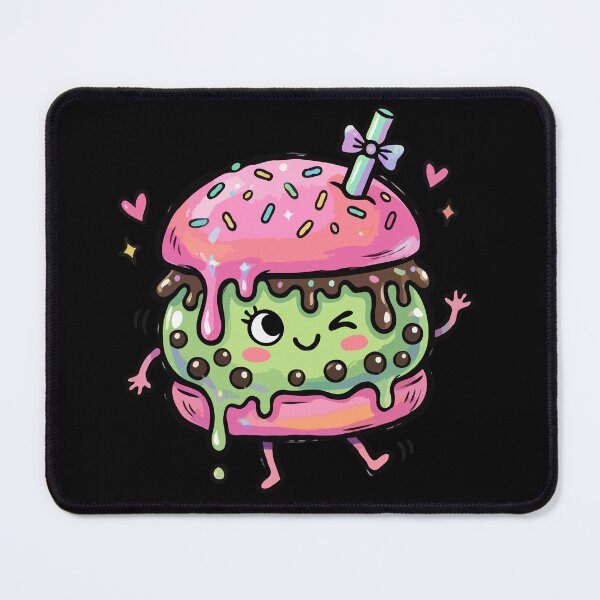 Item preview, Winking Glazed Pastry Beverage Hybrid designed and sold by Emegan Print Art.