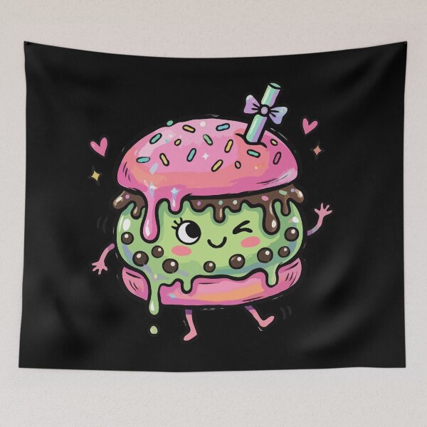 Item preview, Winking Glazed Pastry Beverage Hybrid designed and sold by Emegan Print Art.