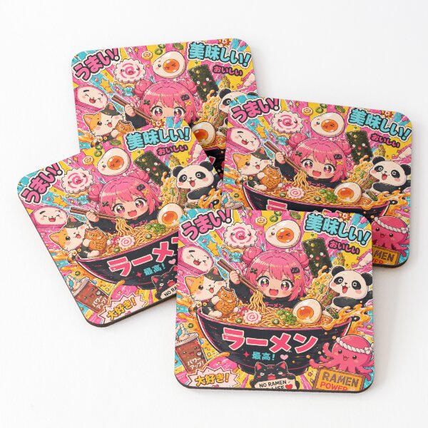 Item preview, Kawaii Ramen Explosion | Cute Anime Food Pop Art Design designed and sold by UnknownFrame.