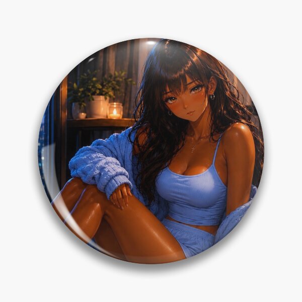 Item preview, Cozy Blue Hour Anime Girl | Rainy City Window Lo-Fi Room Aesthetic designed and sold by Sunset Deck Studio.