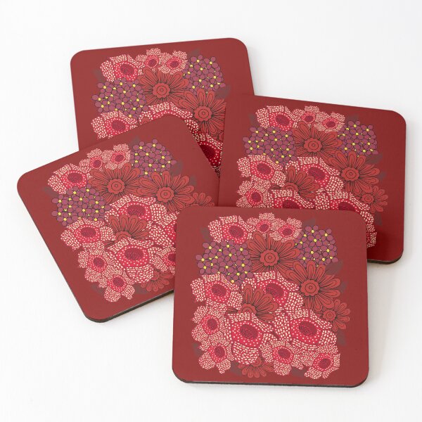 Artikelvorschau, Beautiful Red Flowers Floral Art Botanical Nature Design. entworfen und verkauft von LunaPrintCo.