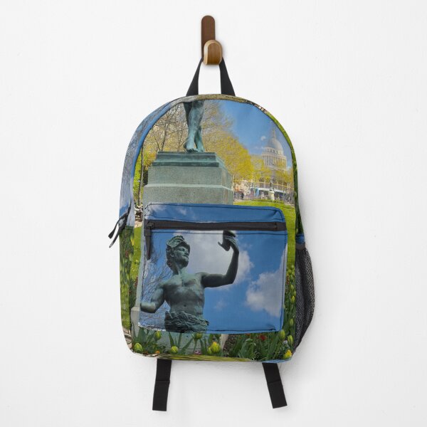 Item preview, Paris:  The Faune Dansant (Dancing Faun) in Luxembourg Garden, Looking toward the Pantheon designed and sold by Trevor and Photos.