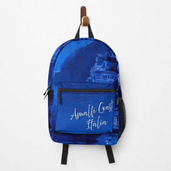 Item preview, Amalfi Coast at Night — Midnight Blue Italy Art Print designed and sold by JRDCo.
