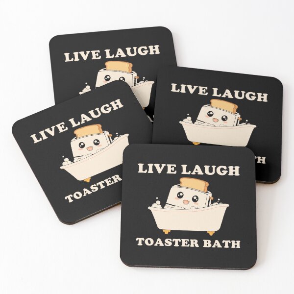 Item preview, Live Laugh Toaster Bath Funny Saying designed and sold by moabeArtistic.