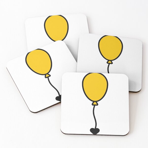 Item preview, Hepi Berthde Minimalist Heart Balloon Art designed and sold by DuckOddity.
