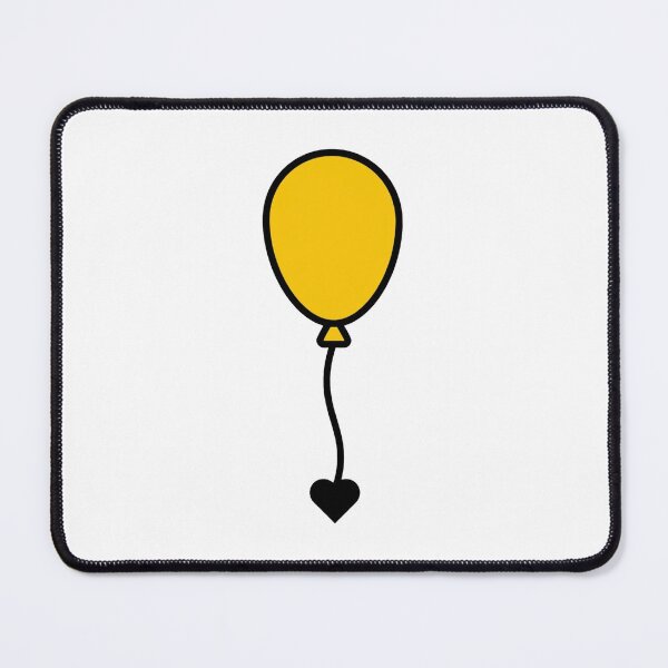 Item preview, Hepi Berthde Minimalist Heart Balloon Art designed and sold by DuckOddity.