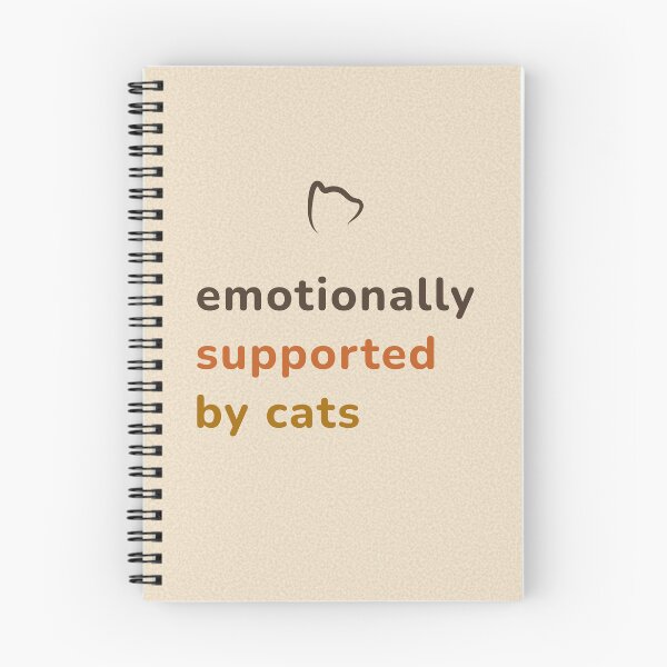 Item preview, Emotionally Supported by Cats – Cozy Cat Quote Design designed and sold by MyFotodrive.