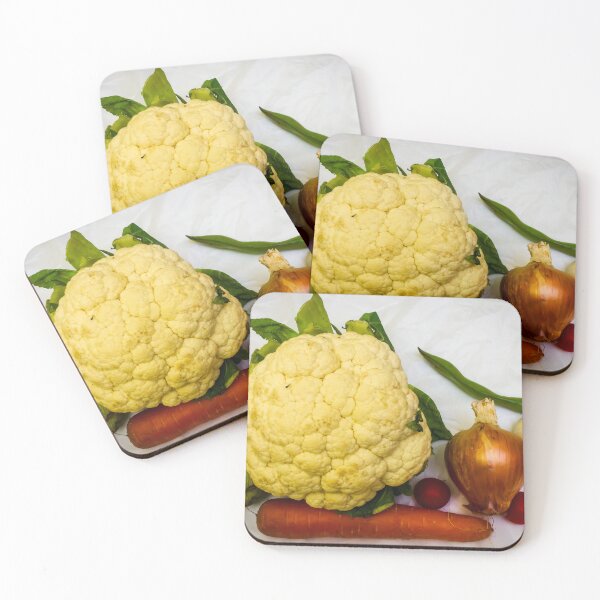 Item preview, Fresh Cauliflower and Mixed Vegetables Still Life With Onion, Carrot, Garlic and Radishes designed and sold by Nmallia.