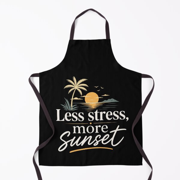 Item preview, Less stress, more sunset. designed and sold by FreshPixelArt.