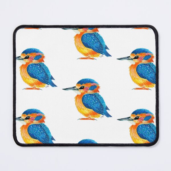 Item preview, Vibrant Handpainted Kingfisher Bird Illustration designed and sold by Jessica Morris Designs.