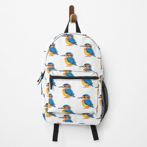 Item preview, Vibrant Handpainted Kingfisher Bird Illustration designed and sold by Jessica Morris Designs.