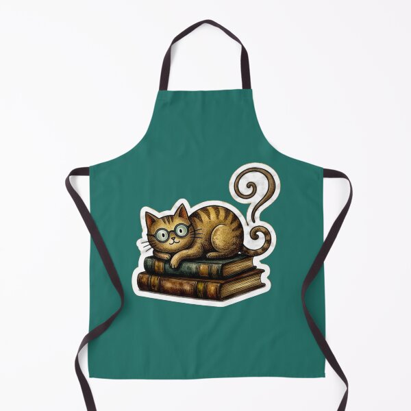 Item preview, Bookworm cat Sticker designed and sold by mackyartsstudio.