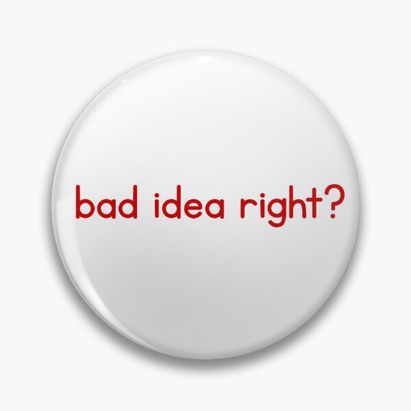 Item preview, bad idea right? aesthetic text design | red graphic quote designed and sold by romelleworks.