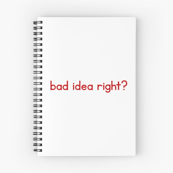 Item preview, bad idea right? aesthetic text design | red graphic quote designed and sold by romelleworks.