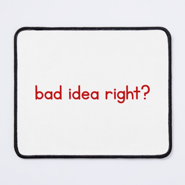 Item preview, bad idea right? aesthetic text design | red graphic quote designed and sold by romelleworks.