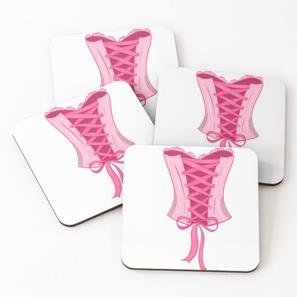 Item preview, Pink Corset with Bow Sticker designed and sold by theillustrativebumblebee.