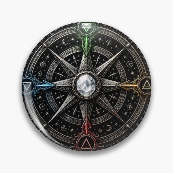 Item preview, Elemental Compass designed and sold by WiltedCabbage.